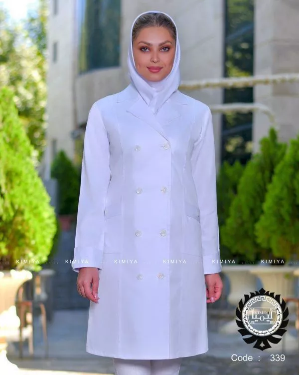 خرید روپوش پزشکی زنانه مدل فرانک | مناسب مطب و بیمارستان